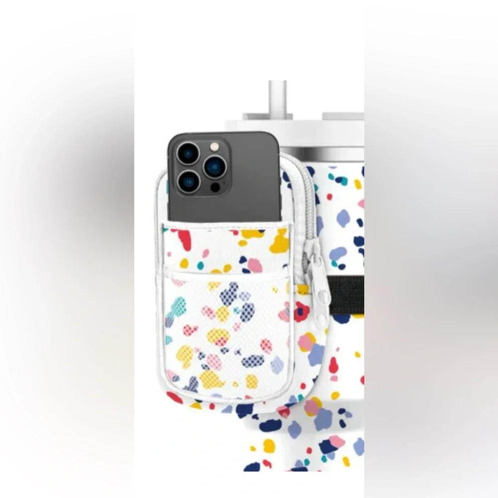Katydid CONFETTI PRINT TUMBLER ZIPPER POUCH FOR PHONE